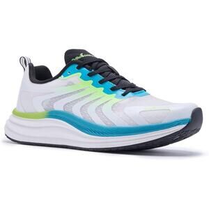 Orthocomfoot Mens Size 8 White Blue Green Orthopedic Arch Support Athletic Shoes